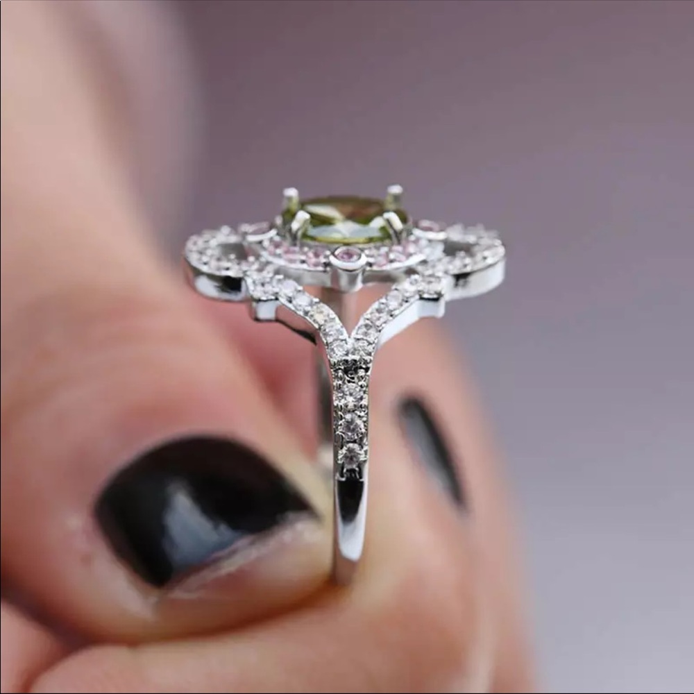 NWT 925 Sterling Rings Citrine Oval 5*7MM ring - Picture 2 of 4